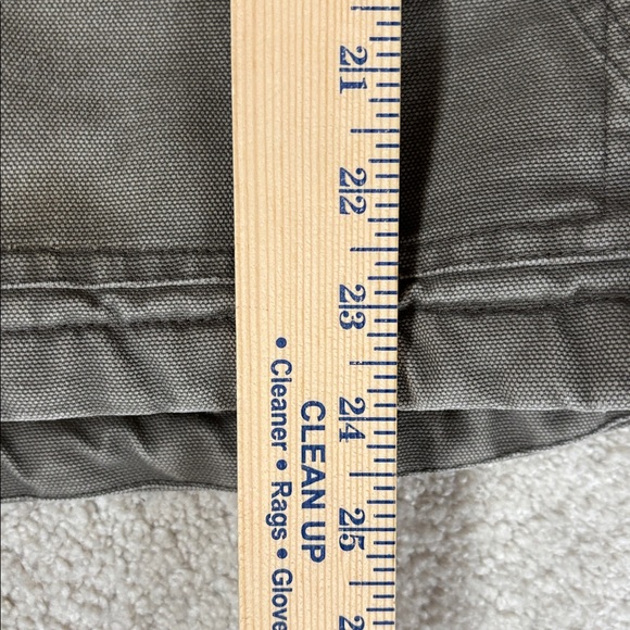 Sorel Duck Canvas Khaki Sherpa Fleece Lined Zip Vest Work Outdoors Mens Small - Picture 13 of 14